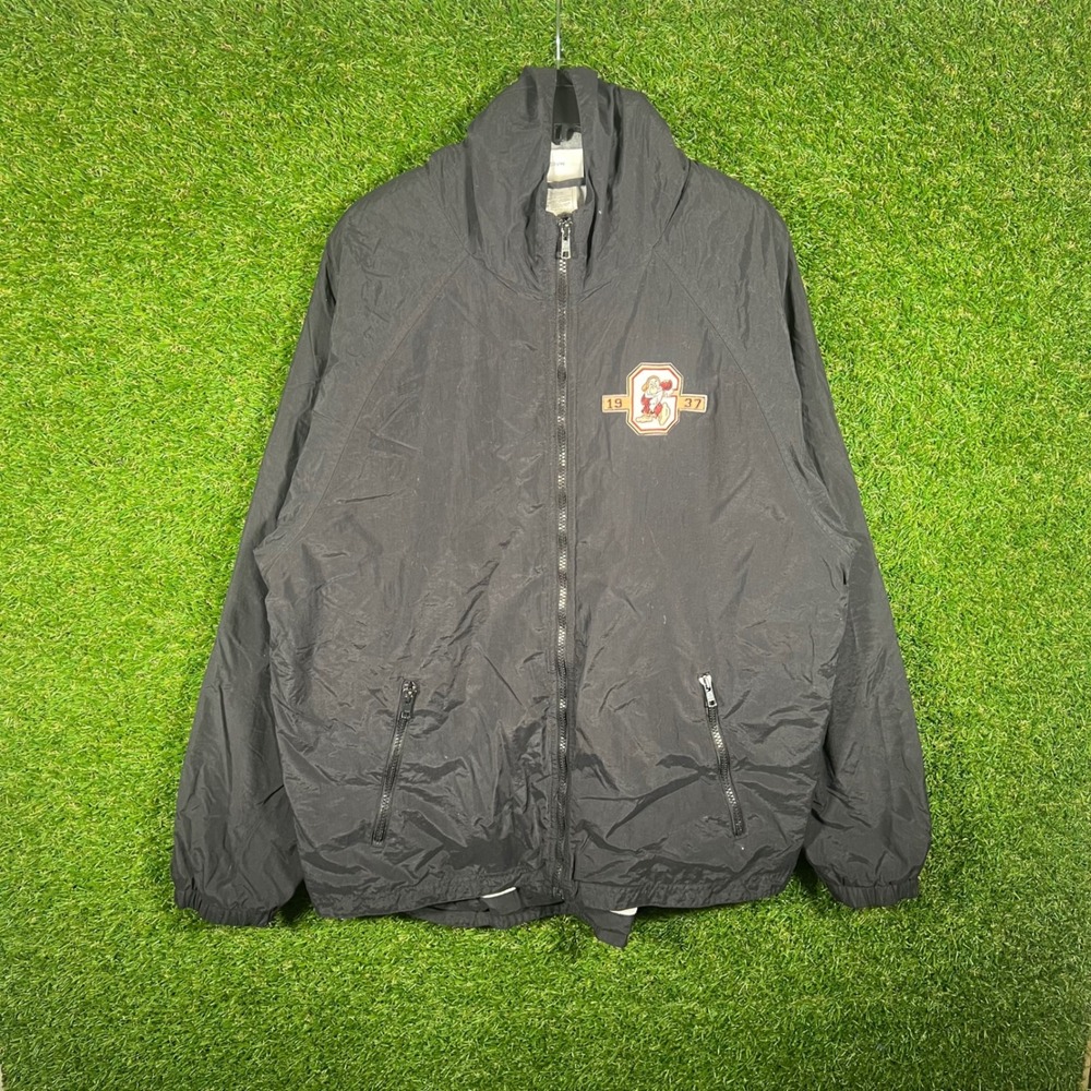 Disneyland Resort Grumpy Snow White Windbreaker Jacket Mens Medium Black